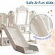 preview thumbnail 11 of 11, 5 in 1 Toddler Slide for Toddlers Age 1-4 with Climbing, Strong swing - 62.99*64.96*44.09 in.