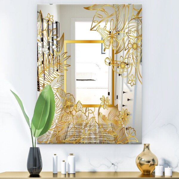 Gold online accent mirror