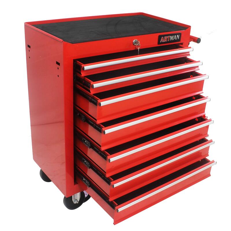7 Drawers Multifunctional Tool Cart With Wheels, Workshop tool trolley