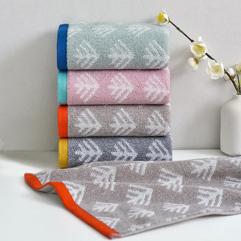 Cute Pattern Cotton Hand Towel Set 14" x 30" Soft Absorbent Hand Towels for Bathroom, Home Decor