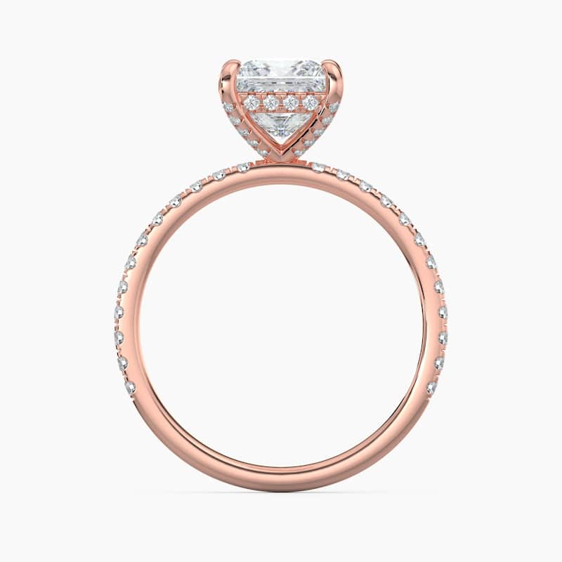Auriya 14k Gold Lab Grown Princess Diamond Luxe Hidden Halo Engagement Ring 1.00 to 5.00 ct. tw. (F-G, VS)