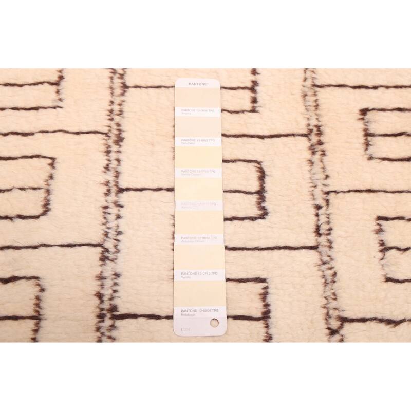 ECARPETGALLERY Hand-knotted Pak Finest Marrakesh Cream Wool Rug - 2'8 x 13'0