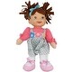 preview thumbnail 1 of 3, Goldberger doll Baby's First Little Talker Brunette with Coral Dress