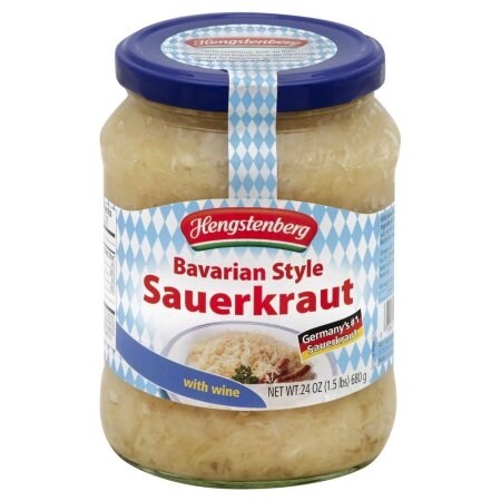 Hengstenberg Sauerkraut - Bavarian Style - Case of 12 - 24.3 oz.