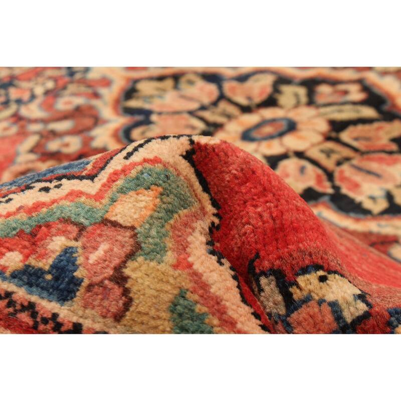 ECARPETGALLERY Hand-knotted Andelz Red Wool Rug - 4'3 x 6'9