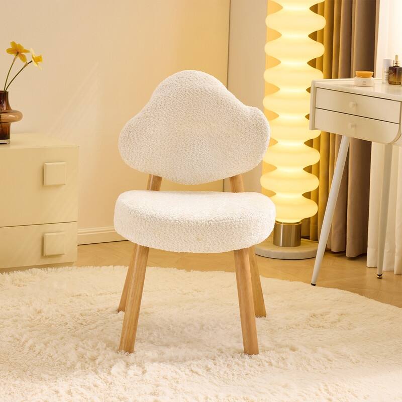 Cloud Puff Soft Accent Chair – Cozy Vanity & Lounge Chair