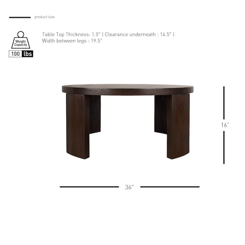 NPD Furniture Londyn 36" Round Coffee Table