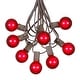 preview thumbnail 8 of 12, 100 Foot G40 Outdoor Globe Patio String Lights - Set of 125 G40 Globe Bulbs