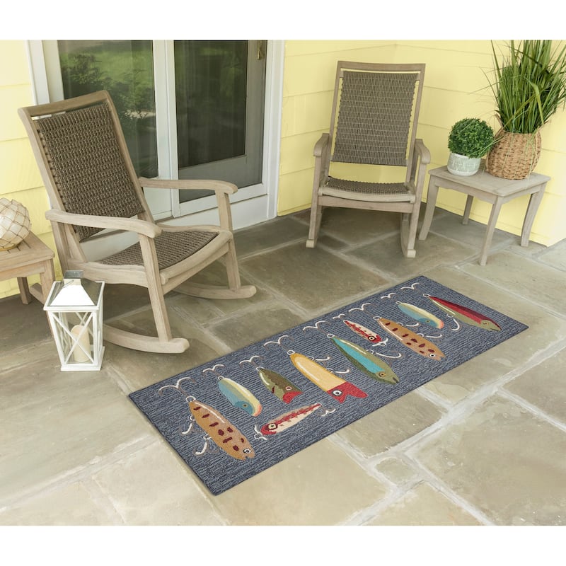 Liora Manne Frontporch Playing Hooky Indoor/Outdoor Rug - 2' x 5'