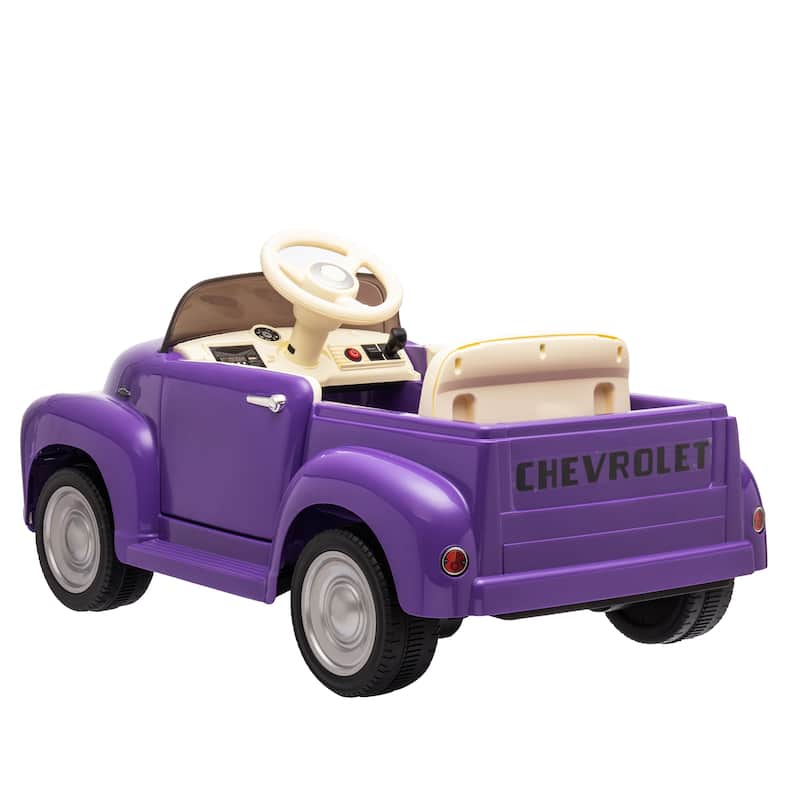 Ride on Truck Car Ride-On Car Purple Battery Powered Electric Car