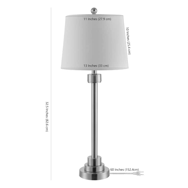 SAFAVIEH Lighting Alime 30-inch Iron Table Lamp - 14" x 14" x 30" - 14Wx14Dx30H