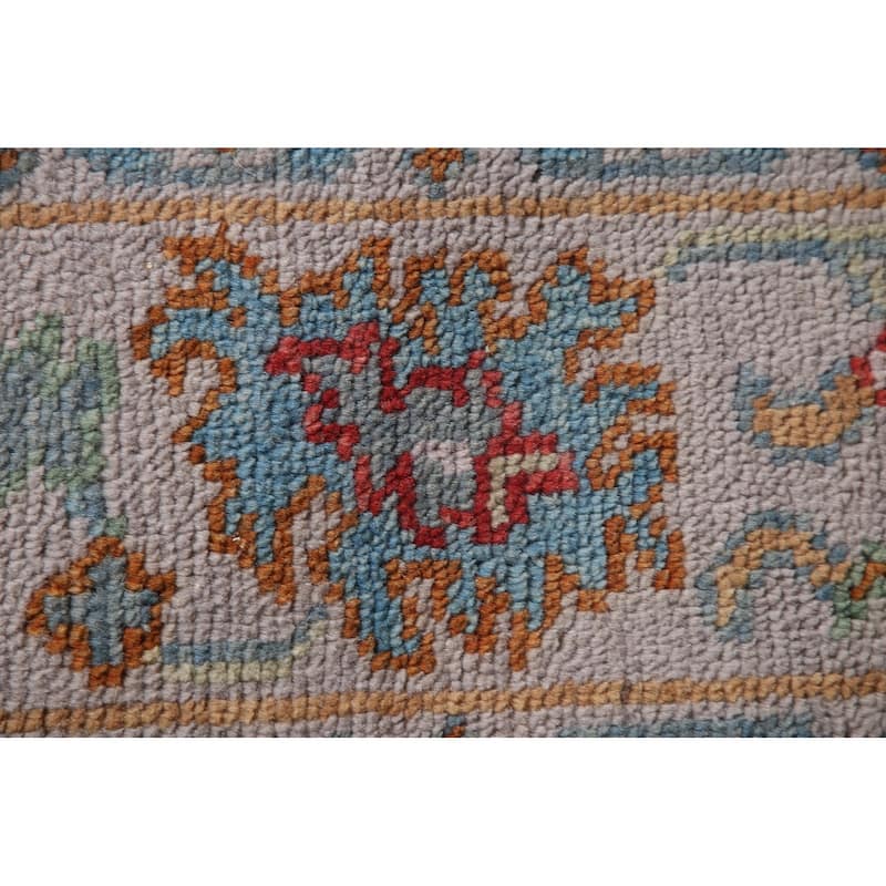 All-Over Floral Oushak Oriental Accent Rug Handmade Wool Carpet - 4'0"x 6'0"