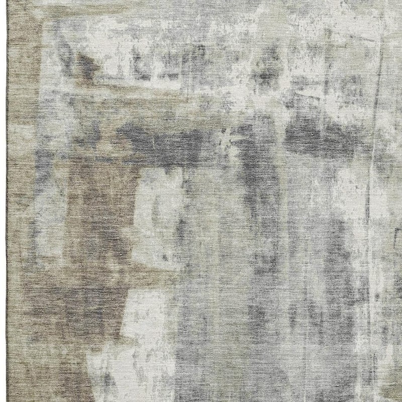 HomeRoots Abstract Transitional Rectangle Area Rug - 3' X 5'