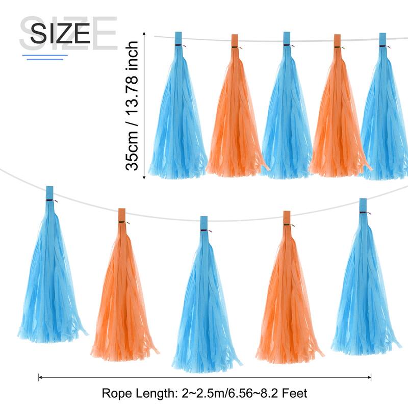 20Pcs Tassel Garland Banner with Rope