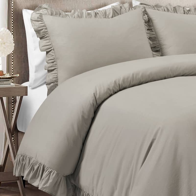 Lush Decor Reyna 3 Piece Cotton Duvet Set
