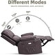 preview thumbnail 32 of 73, Oversized power recliner with heat, massage, 360 degrees swivel, and cup holder.