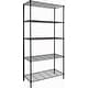 preview thumbnail 2 of 27, 5-Wire Shelving Metal Storage Rack Adjustable Shelves black-1