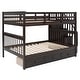 preview thumbnail 6 of 65, Full-Over-Full Bunk Bed with Under Stair Storage and Guard Rail