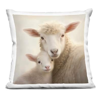 Stupell Lamb & Sheep Cuddles Decorative Printed Throw Pillow Design by Heidi Kuntz