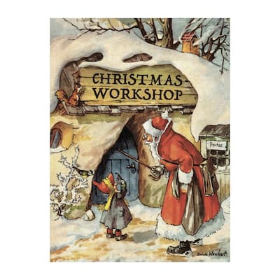 7.5" Korsch Tear-off "Christmas Workshop" Advent Calendar - Brown