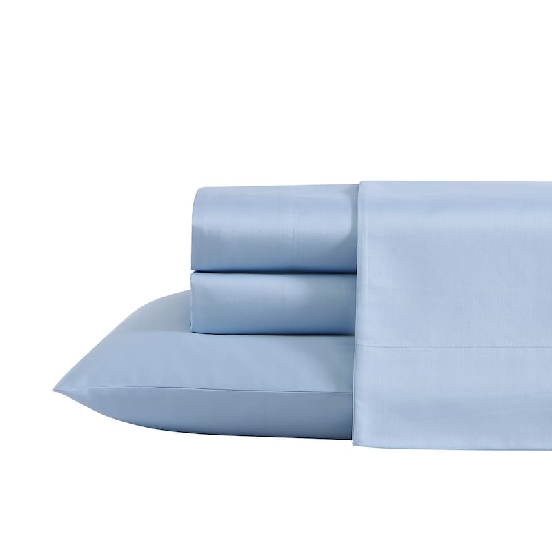 Laura Ashley T800 Cotton Sateen Solid Sheet Set