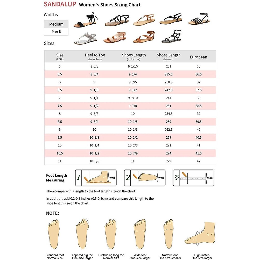 SANDALUP Flat Sandals with Round Rivets and Adjustable Buckle for Women