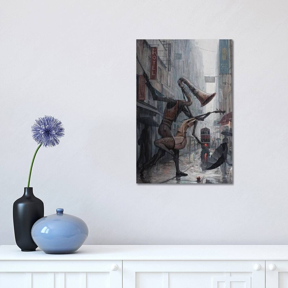 iCanvas "Life Is A Dance In The Rain" by Adrian Borda Canvas Print