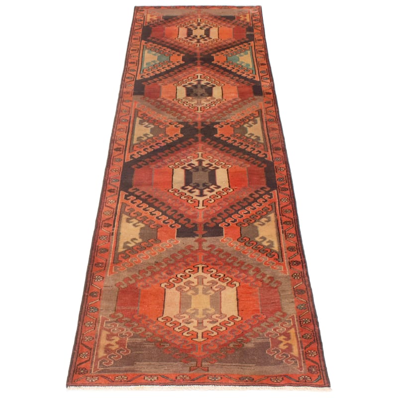 ECARPETGALLERY Hand-knotted Konya Anatolian Copper Wool Rug - 2'9 x 10'4