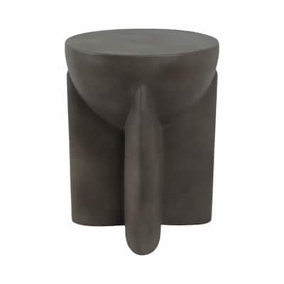 Pottery Contemporary Accent Table with Geometric Base and Clean Lines - 14" x 14" x 19"