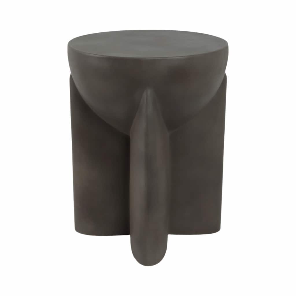 Pottery Contemporary Accent Table with Geometric Base and Clean Lines - 14" x 14" x 19"