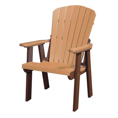 OS Home and Office Model Fan Back Chair Made in the USA- Cedar, Tudor Brown Base