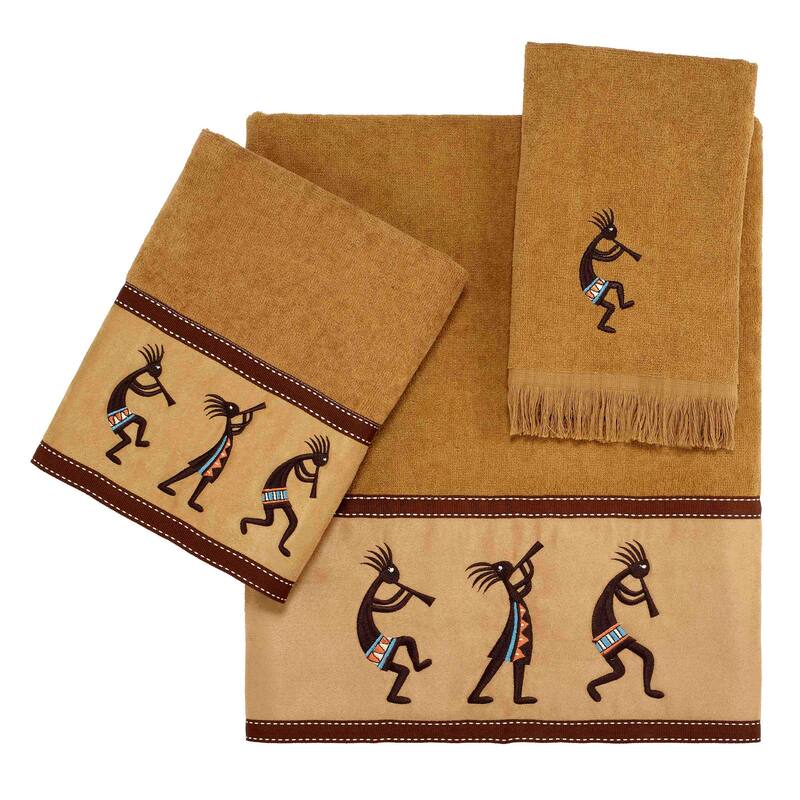Avanti Kokopelli 3-Piece Towel Set - Towel 3pc Set - B/H/FT