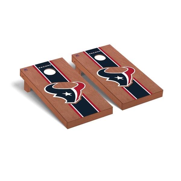 slide 2 of 5, Houston Texans NFL Football Rosewood Cornhole Board Set 2