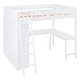 preview thumbnail 3 of 15, [Versatility Galore] Full Size Loft Bed with Desk and Shelf