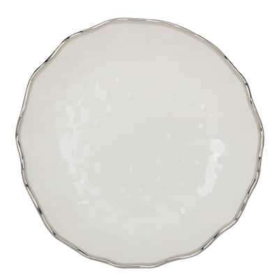 Certified International Regency Silver 106 oz. Serving Bowl - 13" Diam x 3"