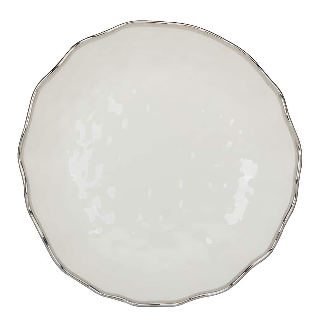 Certified International Regency Silver 106 oz. Serving Bowl - 13" Diam x 3"