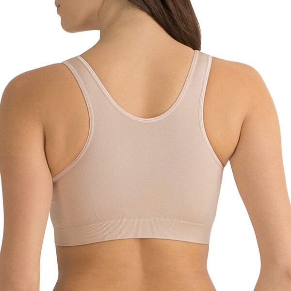 Pick SZ//Color. Fruit of the Loom Womens Seamless Pullover Bra W// Built-in Cups