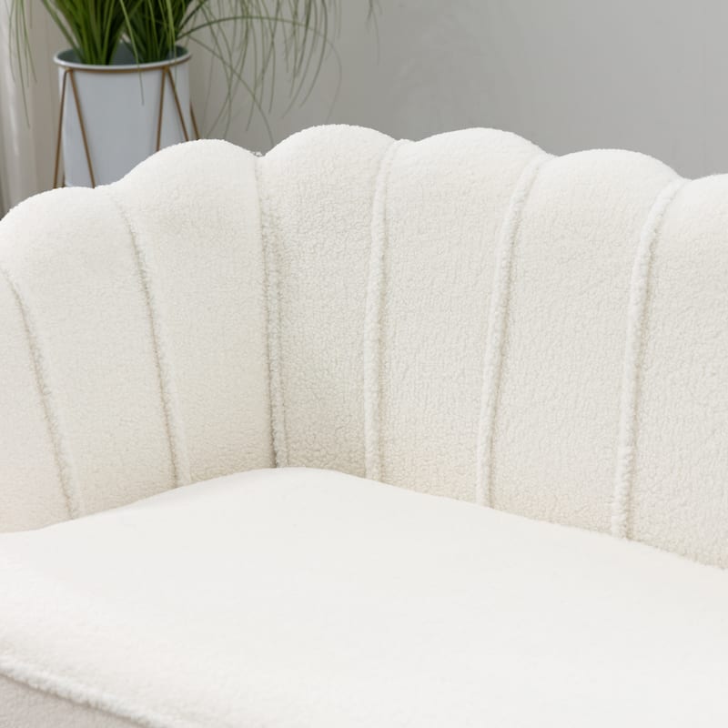 59"W Mid-century Modern Tufted Loveseat Upholstered Sofa