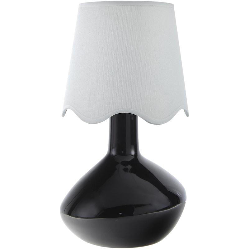 Livabliss Aviara Rustic Accent Table Lamp - Black/White
