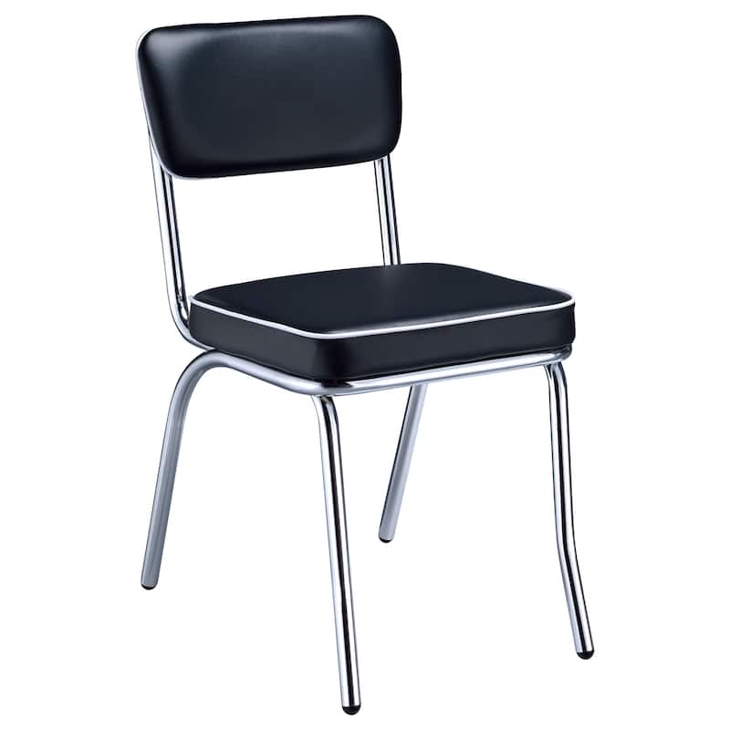 Retro Upholstered Dining Side Chair (Set of 2)