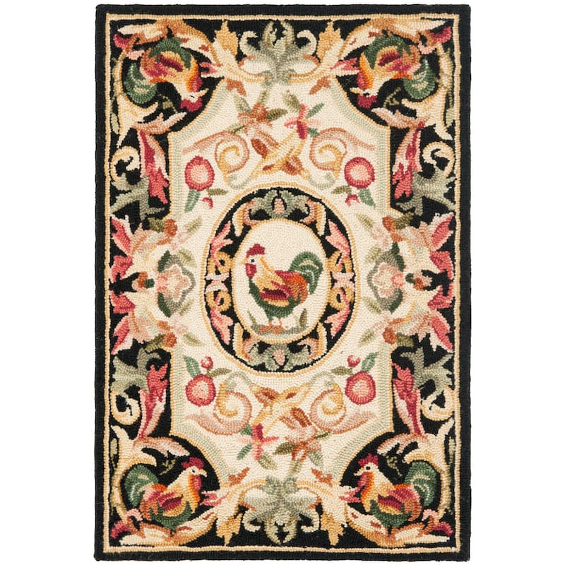 SAFAVIEH Handmade Chelsea Myranda French Country Rooster Wool Rug