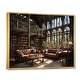 preview thumbnail 8 of 11, Designart "Libraries Literary Haven II" Architecture Framed Canvas Wall Art