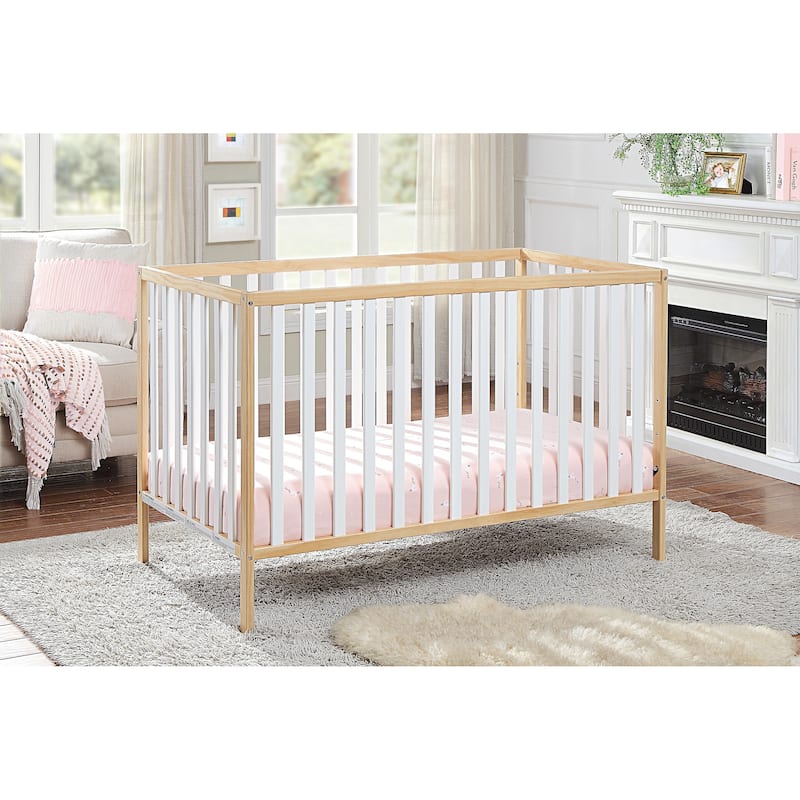 Baby Cache Deux Remi 3-in-1 Convertible Island Crib - Natural/White