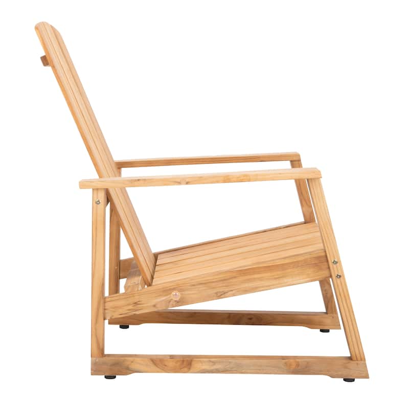 SAFAVIEH Couture Oney Brazilian Teak Adirondack Chair - 28.8" W x 37.6" D x 39.6" H - 29W x 38D x 40H