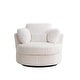 preview thumbnail 55 of 55, Oversized 360 Degreed Swivel Accent Chair Modern Soft Plush Corduroy Round Barrel Chair for Living Room Bedroom with Pillows
