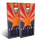 preview thumbnail 1 of 6, Arizona State Flag 2 Outdoor Cornhole Board Set Backyard 2x4 - Include Carrying Case