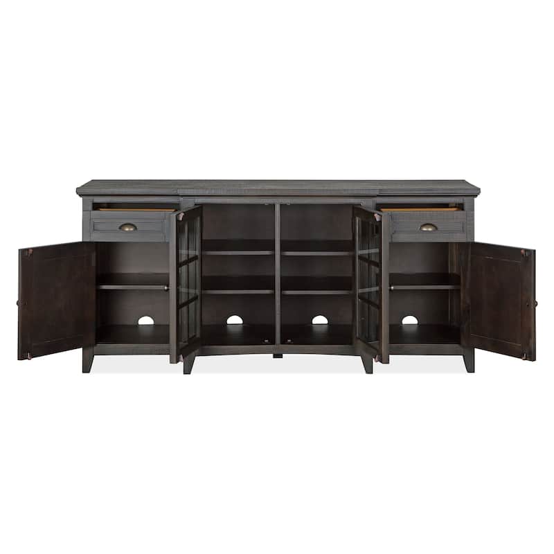 Magnussen Home Westley Falls Graphite 70" Console - 70"W x 18"D x 32"H