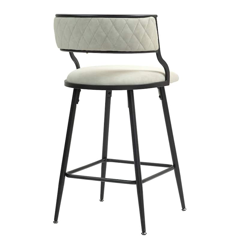 26'' Counter Height Bar Stools PU Cover Kitchen Island Counter Stool