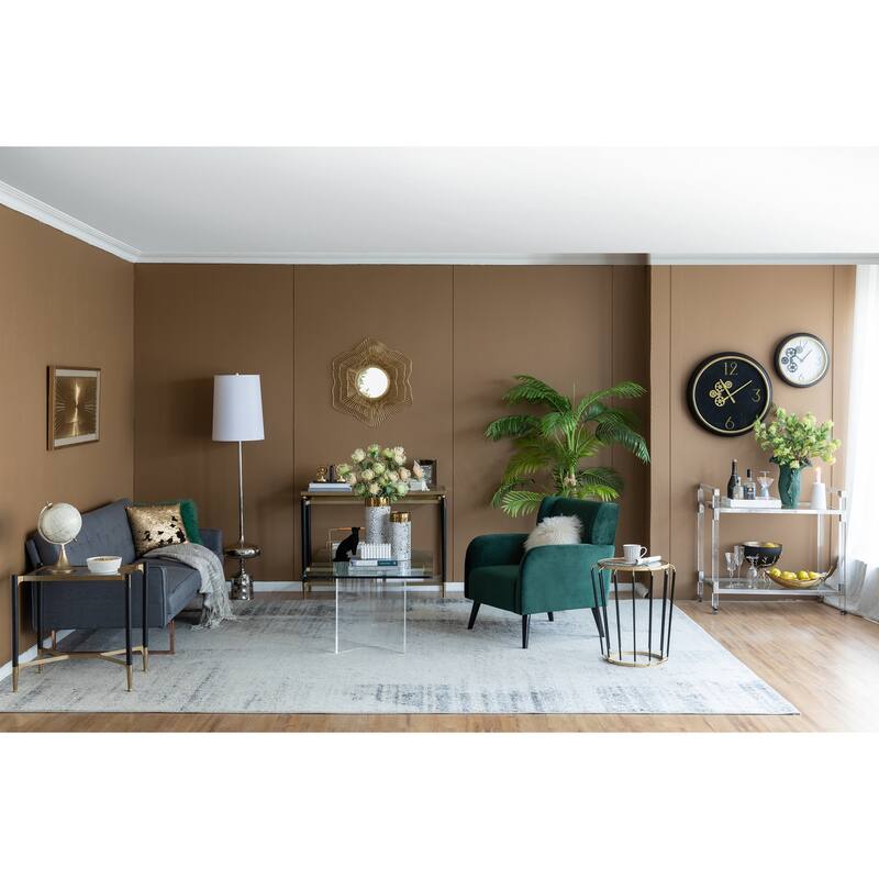 Metal Wall Mounted Mirror - Home Decor for Bathroom, Living Room - Gold