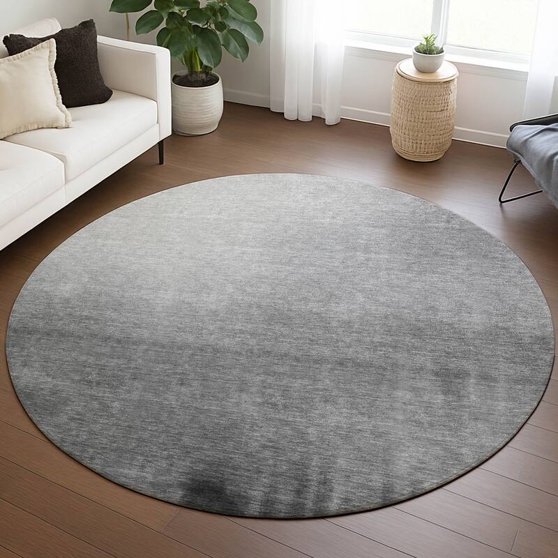 Machine Washable Indoor/ Outdoor Modern Dawn Chantille Rug